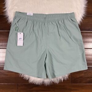 Southern Tide Mens Size Large Green Surf Hybrid 6" Shoreline Swim Shorts Unlined